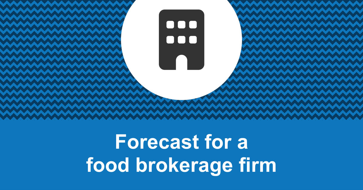 How to create a food brokerage firm financial forecast?