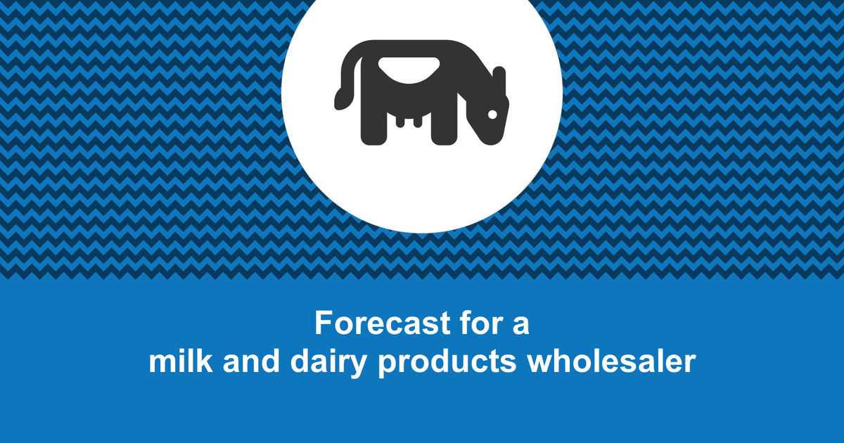How to create a milk and dairy products wholesaler financial forecast?