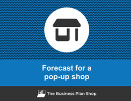 How to create projected financials for a pop-up shop?