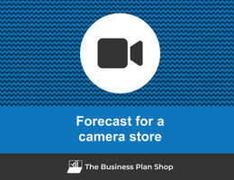 How to create projected financials for a camera store?