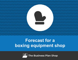Financial forecast for a boxing equipment shop