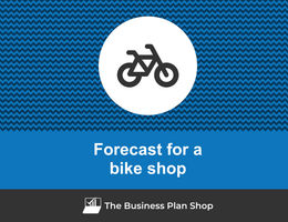 How to create projected financials for a bike shop?
