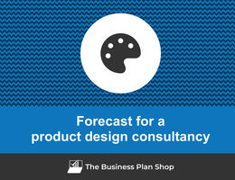 How to create projected financials for a product design consultancy?
