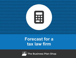 Financial forecast for a tax law firm