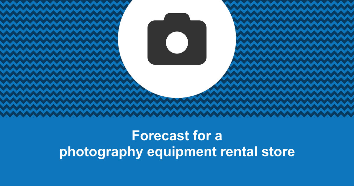 How to create a photography equipment rental store financial forecast?