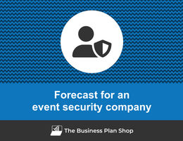 Financial forecast for an event security company