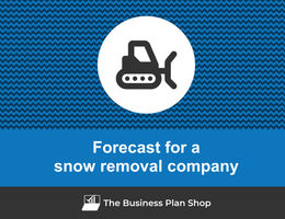 How to create projected financials for a snow removal company?