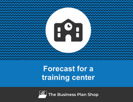 How to create projected financials for a training center?
