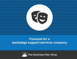 Financial forecast for a backstage support services company