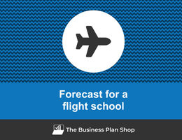 How to create projected financials for a flight school?