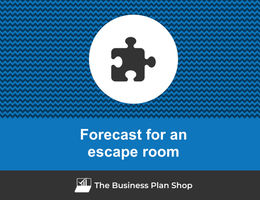 How to create projected financials for an escape room?
