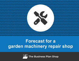 Financial forecast for a garden machinery repair shop