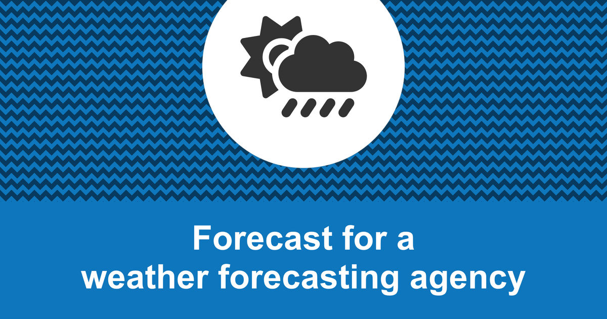 How to create a weather forecasting agency financial forecast?