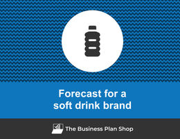 How to create projected financials for a soft drink brand?