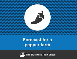 Financial forecast for a pepper farm