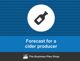 How to create projected financials for a cider producer?