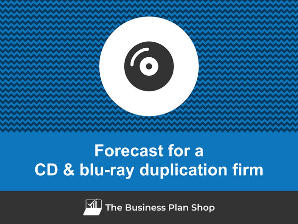 CD & blu-ray duplication firm financial projections