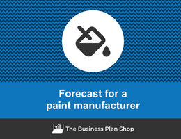 Financial forecast for a paint manufacturer