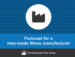 Financial forecast for a man-made fibres manufacturer