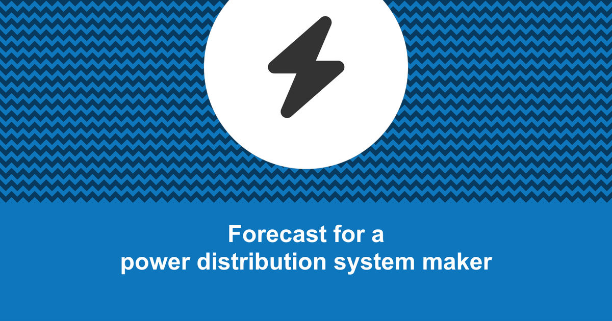 How to create a power distribution system maker financial forecast?