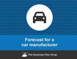 How to create projected financials for a car manufacturer?