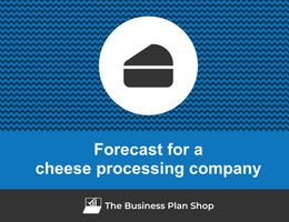 Financial forecast for a cheese processing company