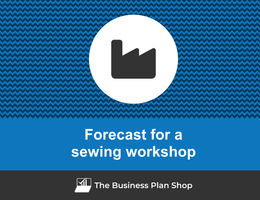 How to create projected financials for a sewing workshop?