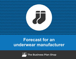 How to create projected financials for an underwear manufacturer?