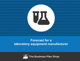 Financial forecast for a laboratory equipment manufacturer