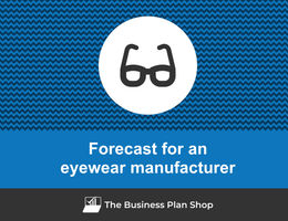 Financial forecast for an eyewear manufacturer