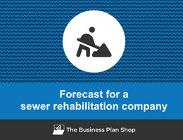How to create projected financials for a sewer rehabilitation company?
