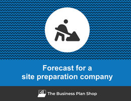 How to create projected financials for a site preparation company?