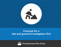 How to create projected financials for a site and ground investigation firm?