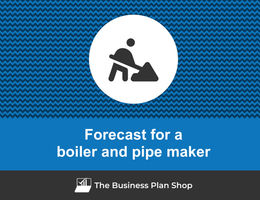 Financial forecast for a boiler and pipe maker