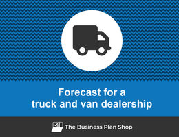 How to create projected financials for a truck and van dealership?