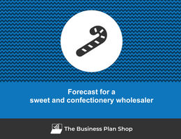 How to create projected financials for a sweet and confectionery wholesaler?