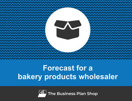How to create projected financials for a bakery products wholesaler?