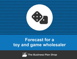 How to create projected financials for a toy and game wholesaler?