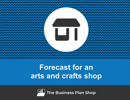 Financial forecast for an arts and crafts shop