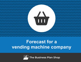 How to create projected financials for a vending machine company?
