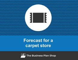 How to create projected financials for a carpet store?