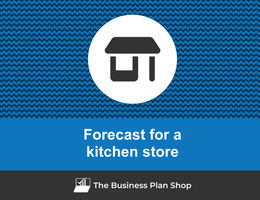 How to create projected financials for a kitchen store?
