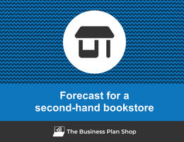How to create projected financials for a second-hand bookstore?