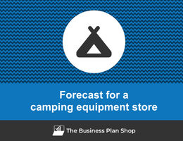Financial forecast for a camping equipment store