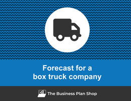How to create projected financials for a box truck company?