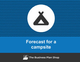 Model financial projections for a campsite