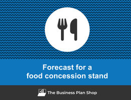 Financial forecast for a food concession stand