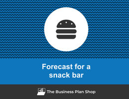 How to create projected financials for a snack bar?