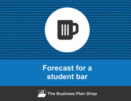 Financial forecast for a student bar