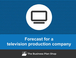 How to create projected financials for a television production company?